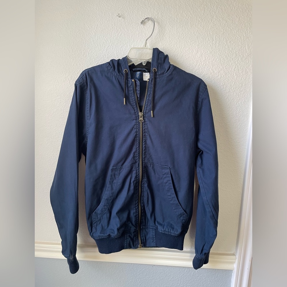 H&M girls Long Sleeve Zip Up hoodie /Jacket small size